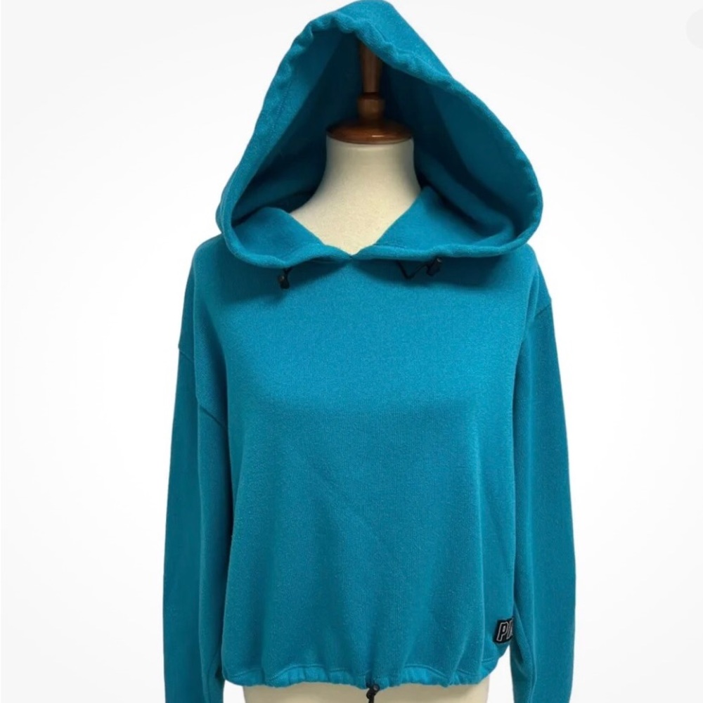 PINK Victoria’s Secret hoodie long sleeve pullover top blue M